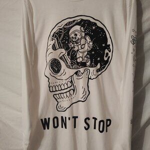 Think Space - Wont Stop - White Long Sleeve | EightyEight